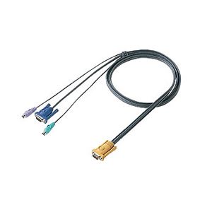 （まとめ）サンワサプライ パソコン自動切替器用ケーブル（3.0m） SW-KLP300【×2セット】