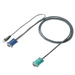 （まとめ）サンワサプライ パソコン自動切替器用ケーブル（3.0m） SW-KLU300【×2セット】