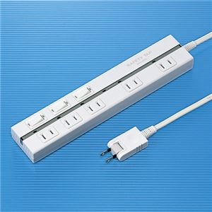 （まとめ）サンワサプライ セーフティタップ（ホワイト） TAP-2531EW【×2セット】