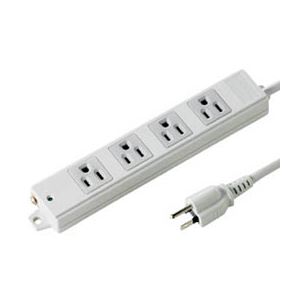 （まとめ）サンワサプライ 工事物件タップ（4個口・1m） TAP-K4N-1【×2セット】
