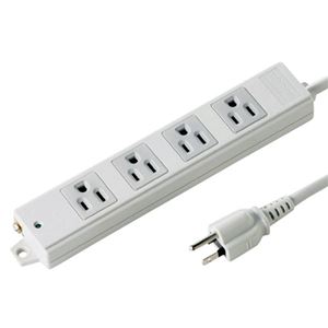 （まとめ）サンワサプライ 工事物件タップ（4個口・3m） TAP-K4N-3【×2セット】