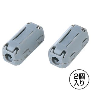 （まとめ）サンワサプライ フェライトコア2個セット（5mm） TEL-NF1【×5セット】