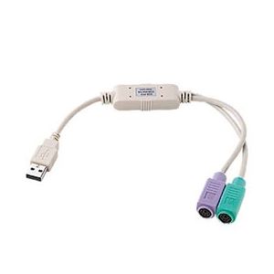 （まとめ）サンワサプライ USB-PS2コンバータケーブル USB-CVPS2【×3セット】