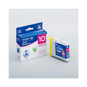 （まとめ）JIT （互換） ブラザー：LC10M（マゼンタ）対応 リサイクルインクカートリッジ JIT-B10M【×5セット】