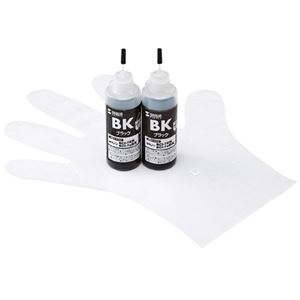 （まとめ）サンワサプライ 詰め替えインク INK-C7B120【×2セット】