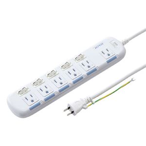 （まとめ）サンワサプライ 省エネタップ TAP-S10【×2セット】