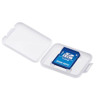 （まとめ）サンワサプライ メモリーカードクリアケース（SD用） FC-MMC10SD【×10セット】