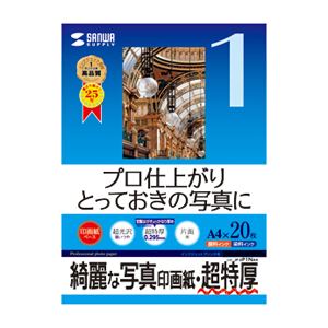 （まとめ）サンワサプライ インクジェット写真印画紙・超特厚 JP-EP1NA4【×3セット】