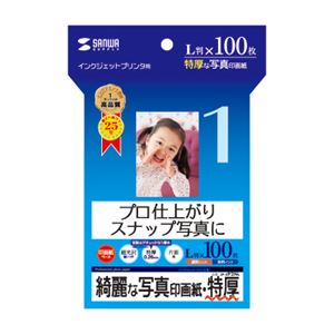 （まとめ）サンワサプライ インクジェット写真印画紙・特厚 JP-EP2NL【×5セット】
