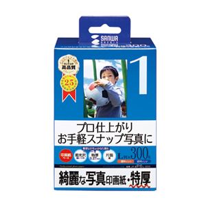 （まとめ）サンワサプライ インクジェット写真印画紙・特厚 JP-EP6L-300【×2セット】