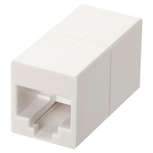 （まとめ）サンワサプライ RJ-45用中継アダプタ（エンハンスドカテゴリ6） ADT-EX-6E【×3セット】