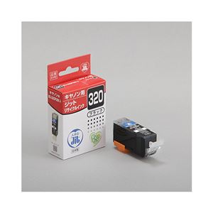 （まとめ）JIT （互換） キャノン：BCI-320PGBK（ブラック）対応 リサイクルインクカートリッジ JIT-C320B【×5セット】
