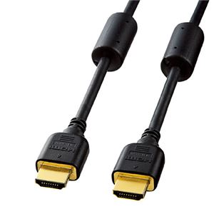 （まとめ）サンワサプライ ハイスピードHDMIケーブル KM-HD20-10FC【×2セット】