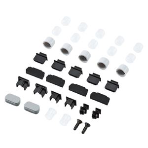 （まとめ）サンワサプライ AVジャックキャップ（レコーダー・液晶・プラズマテレビ向け） TVTK-CAPSET2【×3セット】