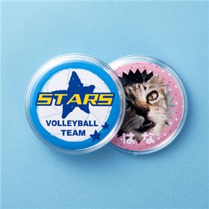 （まとめ）サンワサプライ 手作りバッジキット（丸・2個入り） JP-STB16【×5セット】