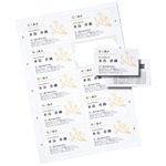 （まとめ）サンワサプライ マルチタイプまわりがきれいな名刺カード・標準（A4、10面、20シート200カード入り） JP-MCCM01【×5セット】