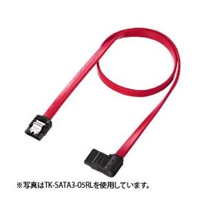 （まとめ）サンワサプライ 右L型シリアルATA3ケーブル TK-SATA3-1RL【×3セット】