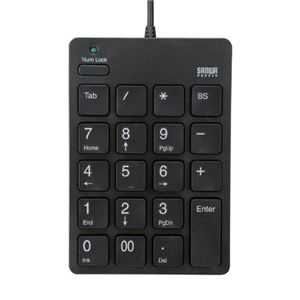 （まとめ）サンワサプライ USBテンキーアイソレーションタイプ NT-18UBK【×2セット】
