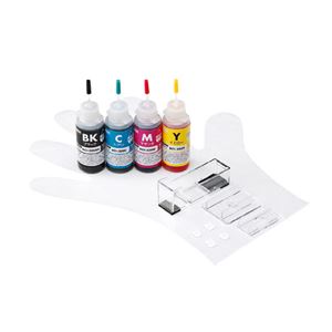 （まとめ）サンワサプライ 詰め替えインクBCI-326BK・C・M・Y用 INK-C326S30S4【×2セット】