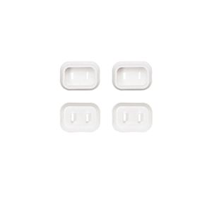 （まとめ）サンワサプライ プラグ安全カバー（2P用、4個入り） TAP-PSC1N【×5セット】