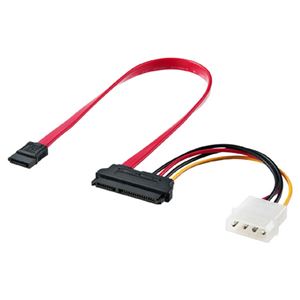 （まとめ）サンワサプライ 電源コネクタ一体型SATAケーブル（0.3m） TK-PWSATA7-03【×3セット】