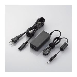 （まとめ）エレコム Aspire one用ACアダプタ ACDC-AC1965BK【×2セット】