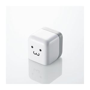 （まとめ）エレコム iPod／iPhone用 キューブ型AC充電器 AVA-ACU01F1【×3セット】