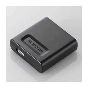 （まとめ）エレコム iPod／iPhone用AC充電器 AVA-ACUBK【×5セット】