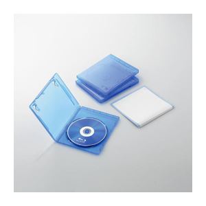 （まとめ）エレコム Blu-rayディスクケース（1枚収納タイプ） CCD-BLU103CBU【×10セット】