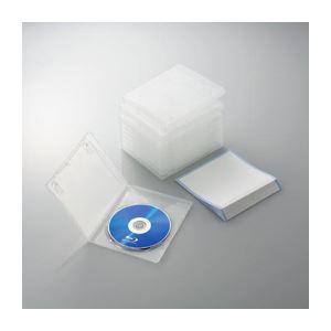 （まとめ）エレコム Blu-rayディスクケース（1枚収納タイプ） CCD-BLU110CR【×5セット】