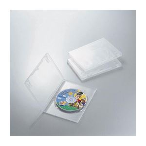 （まとめ）エレコム DVDトールケース CCD-DVD01CR【×20セット】