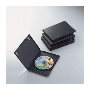 （まとめ）エレコム DVDトールケース CCD-DVD02BK【×10セット】
