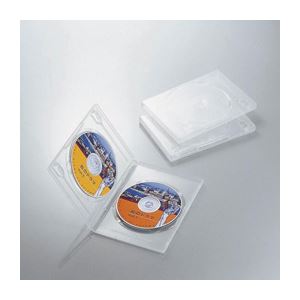 （まとめ）エレコム DVDトールケース CCD-DVD04CR【×20セット】