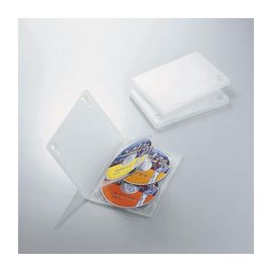 （まとめ）エレコム DVDトールケース CCD-DVD08CR【×10セット】
