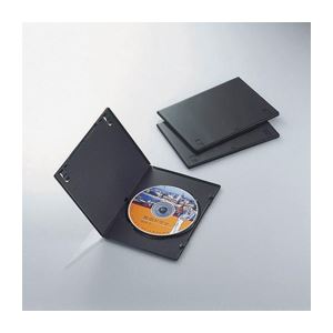 （まとめ）エレコム DVDトールケース CCD-DVDS01BK【×20セット】