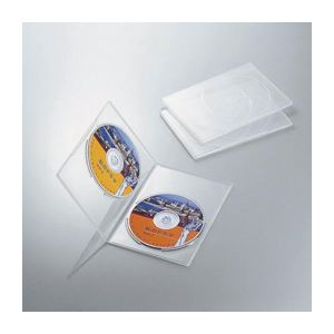 （まとめ）エレコム スリムDVDトールケース CCD-DVDS04CR【×20セット】