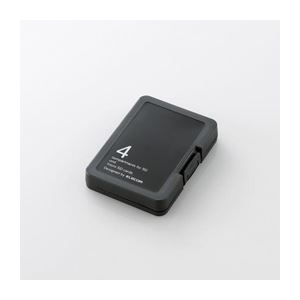 （まとめ）エレコム SD／microSDメモリカードケース CMC-SDCPPBK【×10セット】