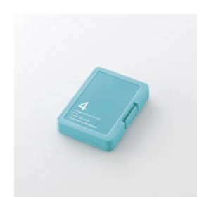 （まとめ）エレコム SD／microSDメモリカードケース CMC-SDCPPBU【×10セット】