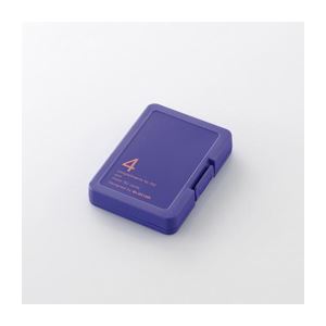 （まとめ）エレコム SD／microSDメモリカードケース CMC-SDCPPPU【×10セット】