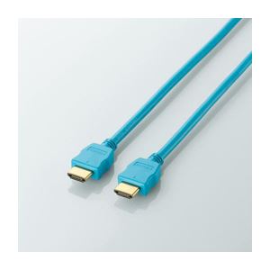 （まとめ）エレコム カラーHDMIケーブル DH-HD14EC15BU【×3セット】