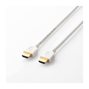 （まとめ）エレコム イーサネット対応HIGHSPEED HDMIケーブル DH-HD14ER07WH【×3セット】