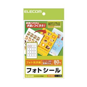 （まとめ）エレコム フォトシール（ハガキ用） EDT-PSK16【×10セット】