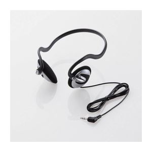 （まとめ）エレコム リアバンドヘッドホン EHP-500BK【×5セット】