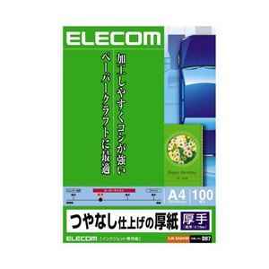 （まとめ）エレコム つやなし仕上げの厚紙 EJK-SAA4100【×5セット】