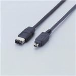 （まとめ）エレコム IEEE1394ケーブル IE-461BK【×3セット】