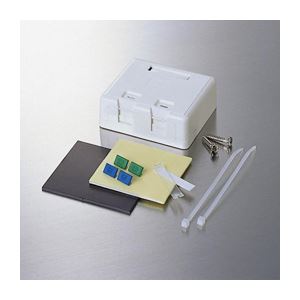 （まとめ）エレコム 1ポートローゼットキット LD-6RKIT2【×2セット】