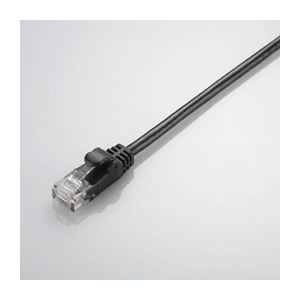 （まとめ）エレコム やわらかLANケーブル（Cat5E準拠） LD-CTY／BK10【×5セット】