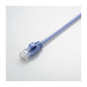 （まとめ）エレコム やわらかLANケーブル（Cat5E準拠） LD-CTY／BU1【×10セット】
