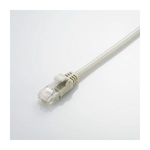 （まとめ）エレコム やわらかLANケーブル（Cat5E準拠） LD-CTY／LG1【×10セット】