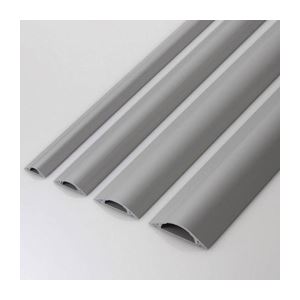 （まとめ）エレコム 床用モール（グレー） LD-GA1207／LG【×10セット】